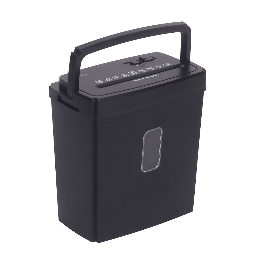 Aktenvernichter 8 Blatt schwarz