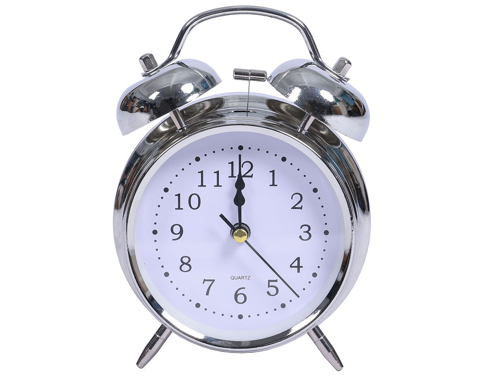 Glockenwecker Retro silber