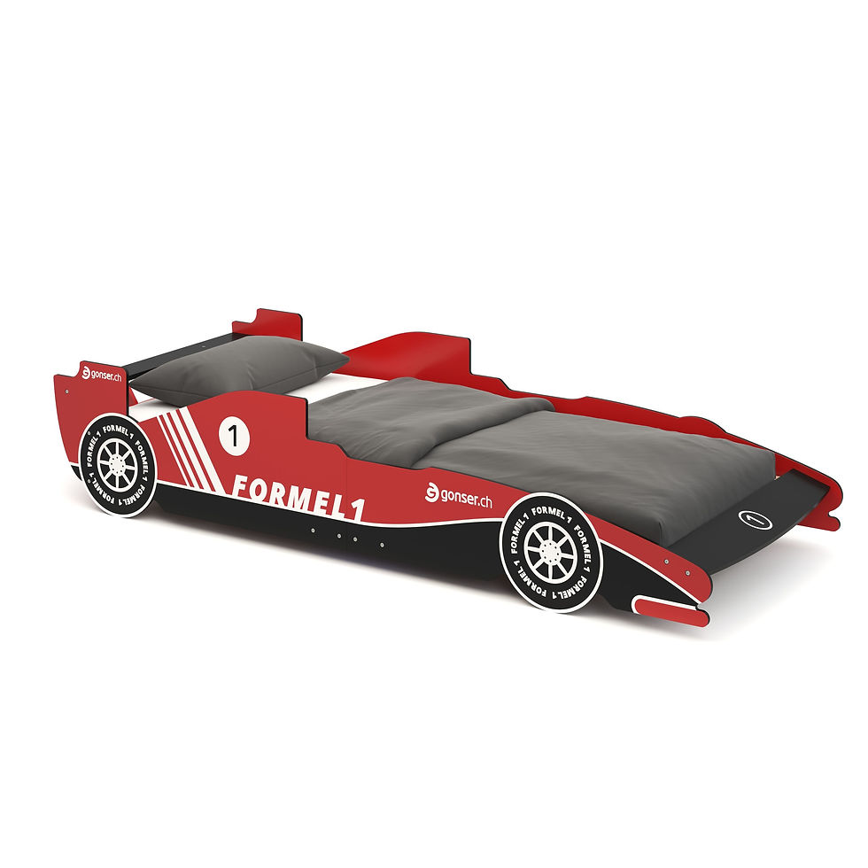 Kinderbett Rennwagen Bett RACER rot