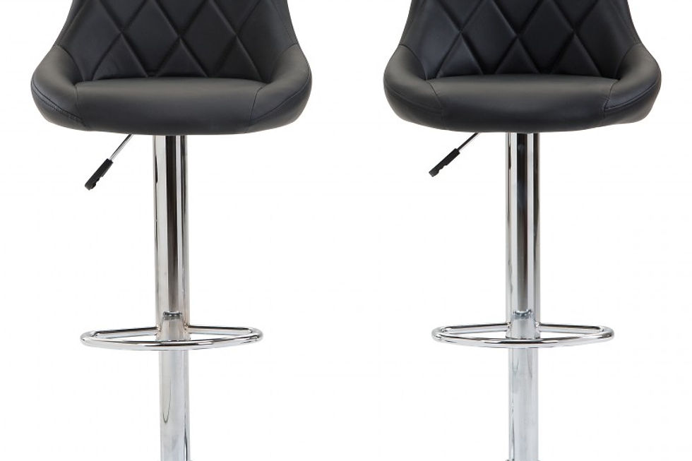 Barhocker JASPER 2er Set schwarz