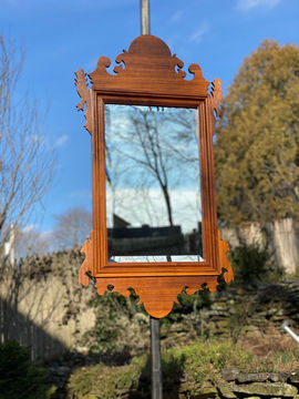 BLACK WALNUT QUEEN ANNE MIRROR