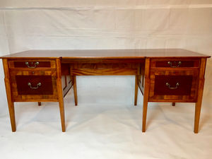 MAHOGANY PARTNER'S DESK