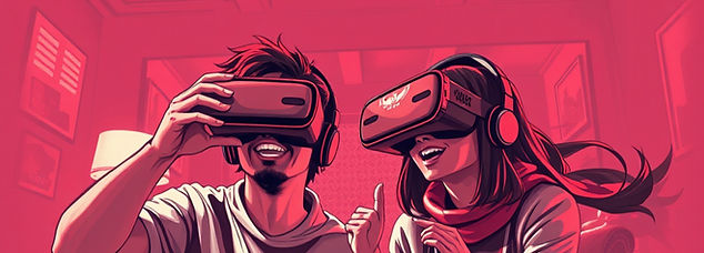 VR Family Friendly Game experience in shades of red and black.jpg