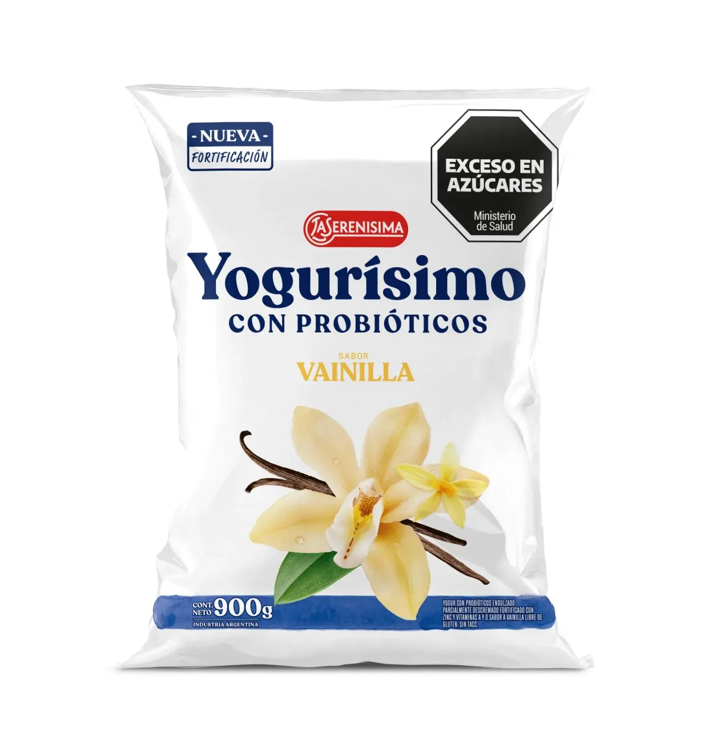 YOGURISIMO CON PROBIOTICO VAINILLA LA SERENISIMA 900g