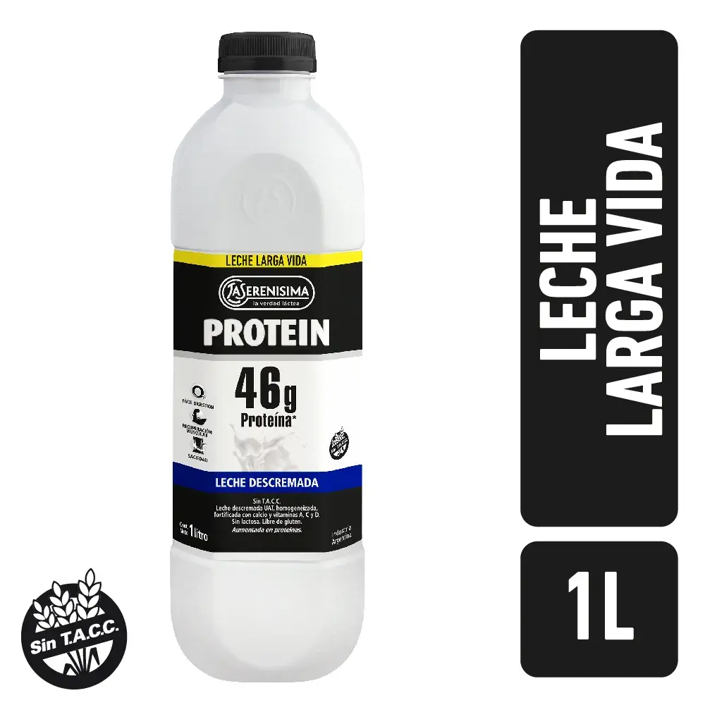 LECHE DESCREMADA L.V LA SERENISIMA PROTEIN X 1 LTRO