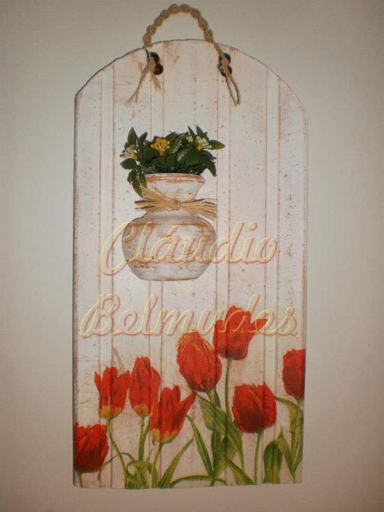 Telha decorada