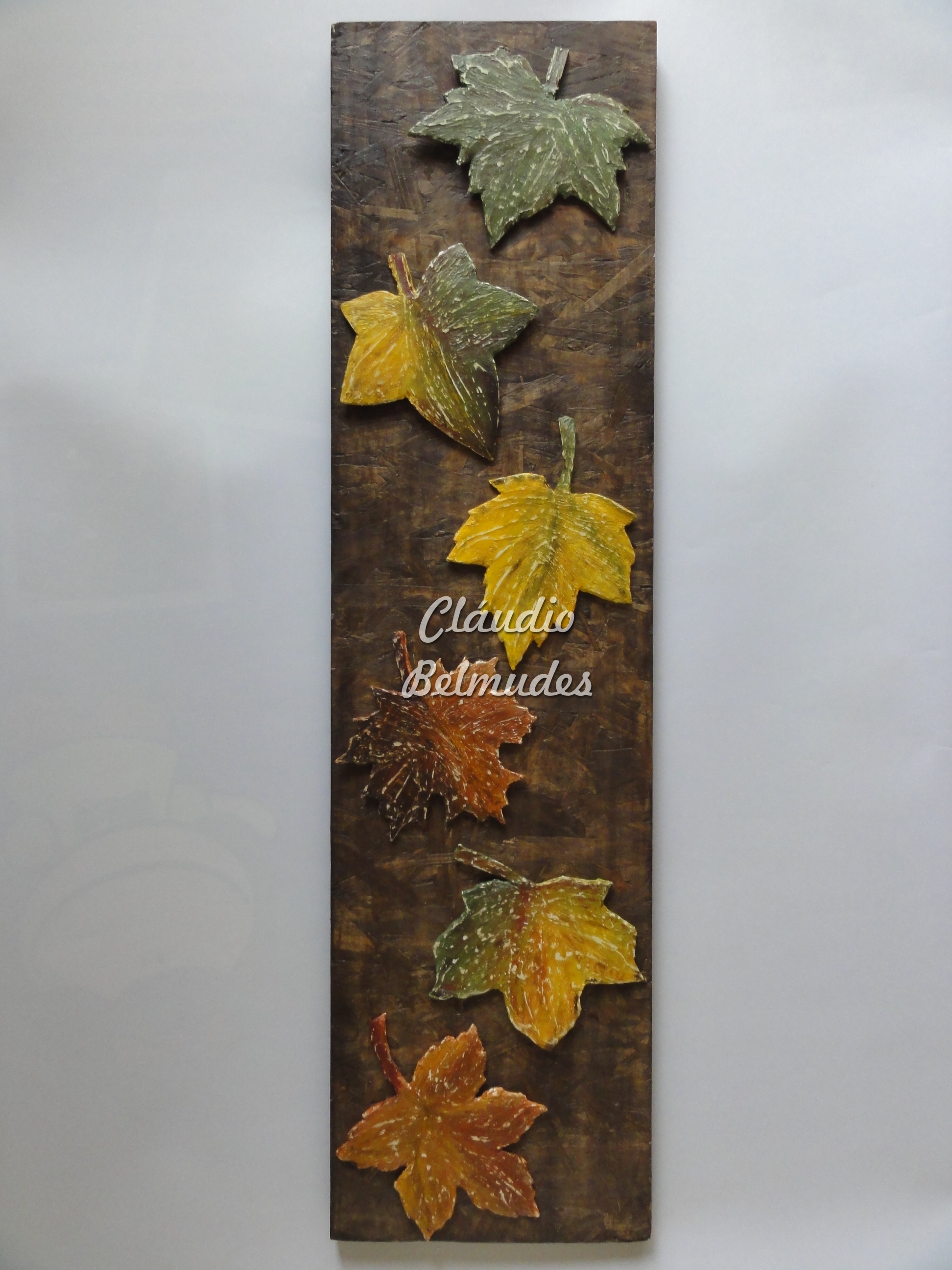 Quadro com folhas de plátano
