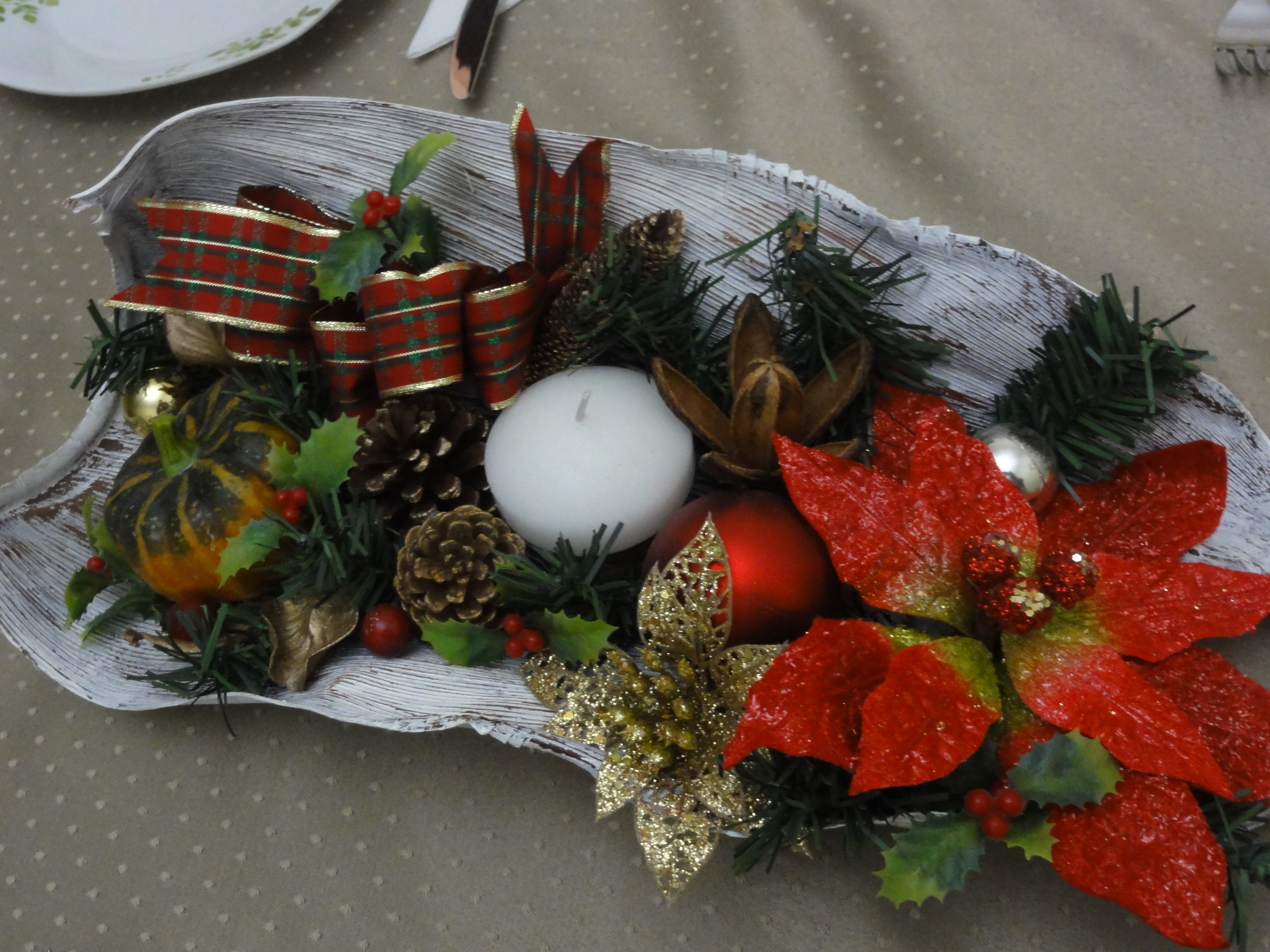 Decoração natalina de mesa