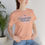 Thumbnail: Dangerously Patriotic Cursive Logo Shirt, Feminine Patriotic T Shirt