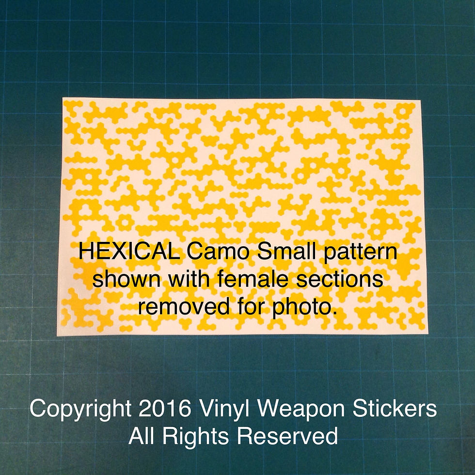 Hexical Camo Stencil Pack (Small Pattern)