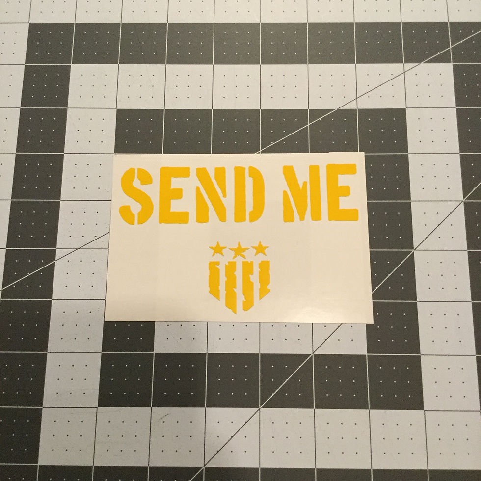 SEND ME Tumbler or Growler Stencil