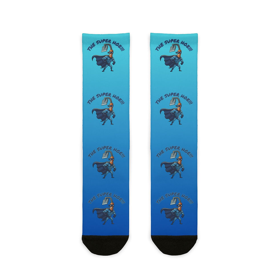 The Super Hoe Funny Crew Socks, Best Friend Gift, Gardening Humor Gift