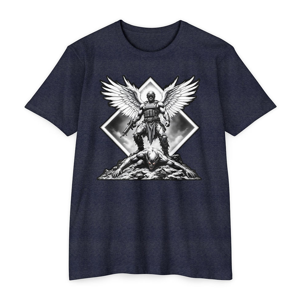 Warrior Angel Psalm 144:1 T-Shirt, Shirt for Men, Protectors, Warriors