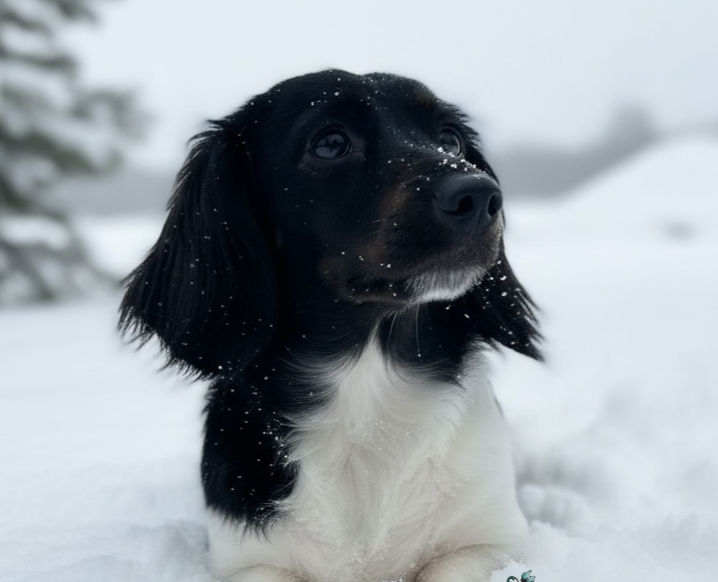 Ivy's favorite thing in the world is snow