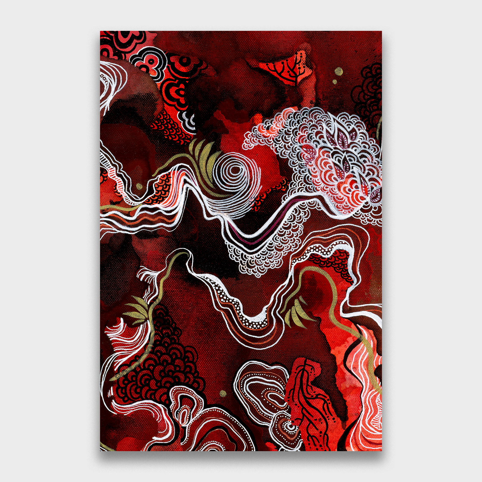 Molten Smoke Fragment 1 - Deep Colour Print