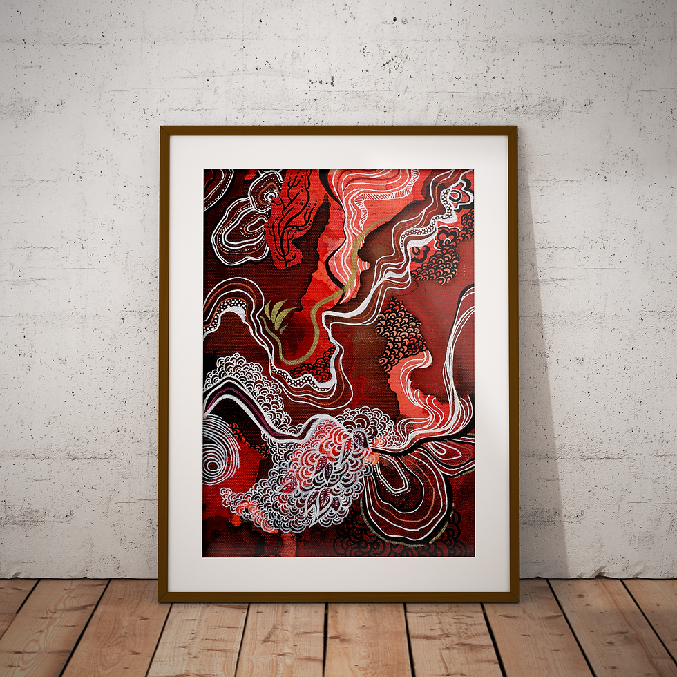 Thumbnail: Molten Smoke Fragment 4 - Deep Colour Print