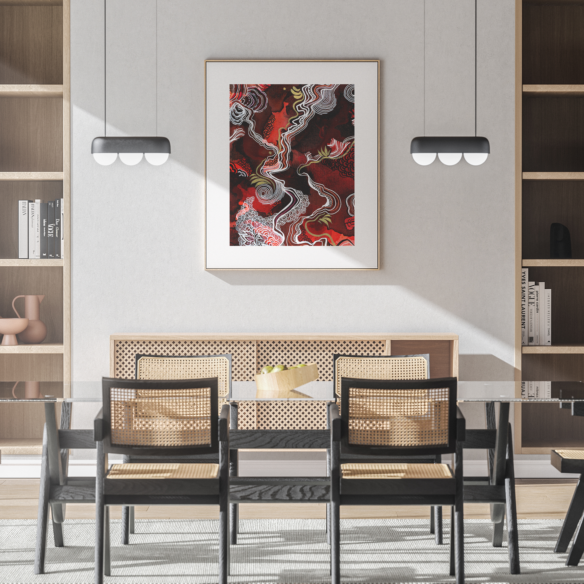 Molten Smoke Fragment 3 - Museum Print