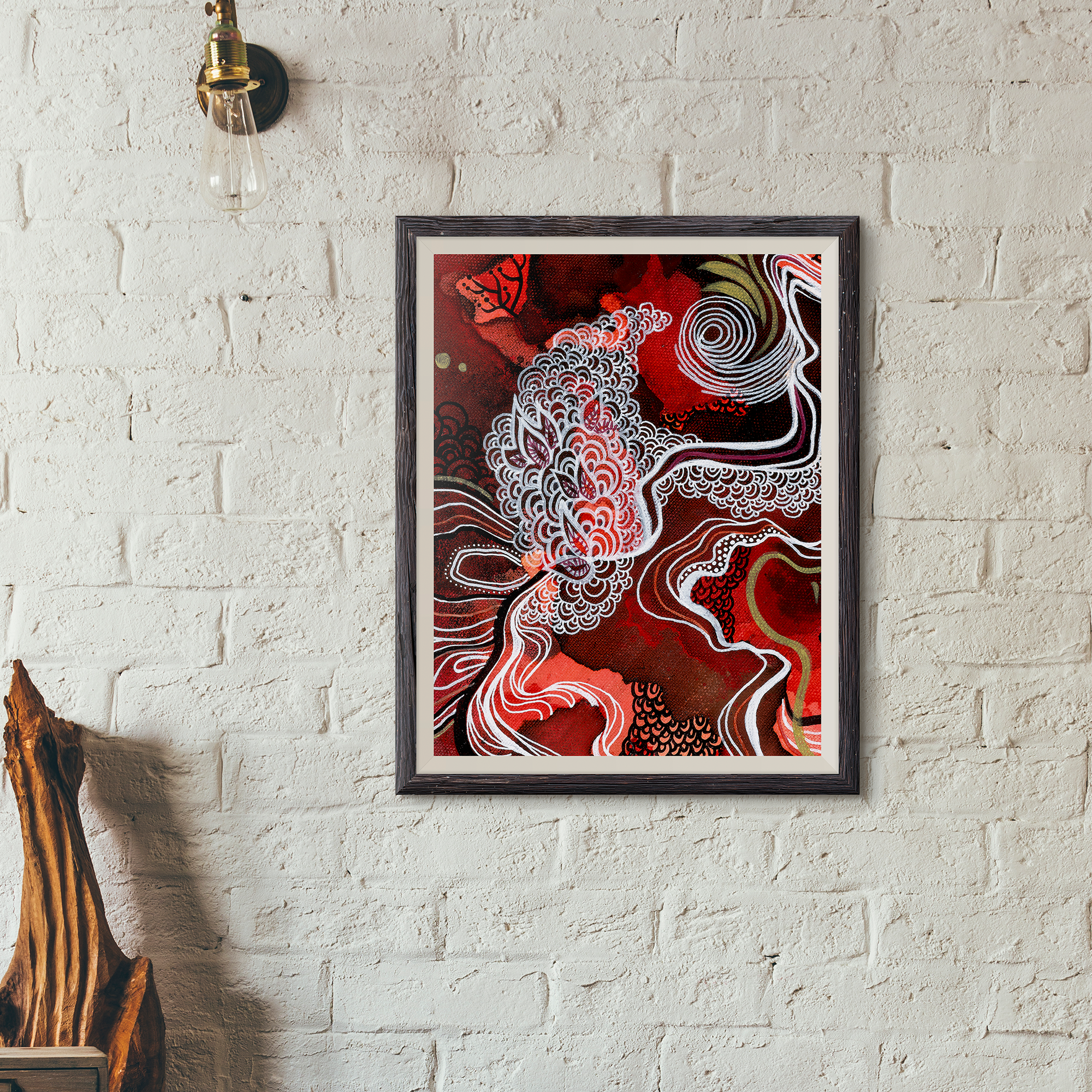 Molten Smoke Fragment 5 - Museum Print