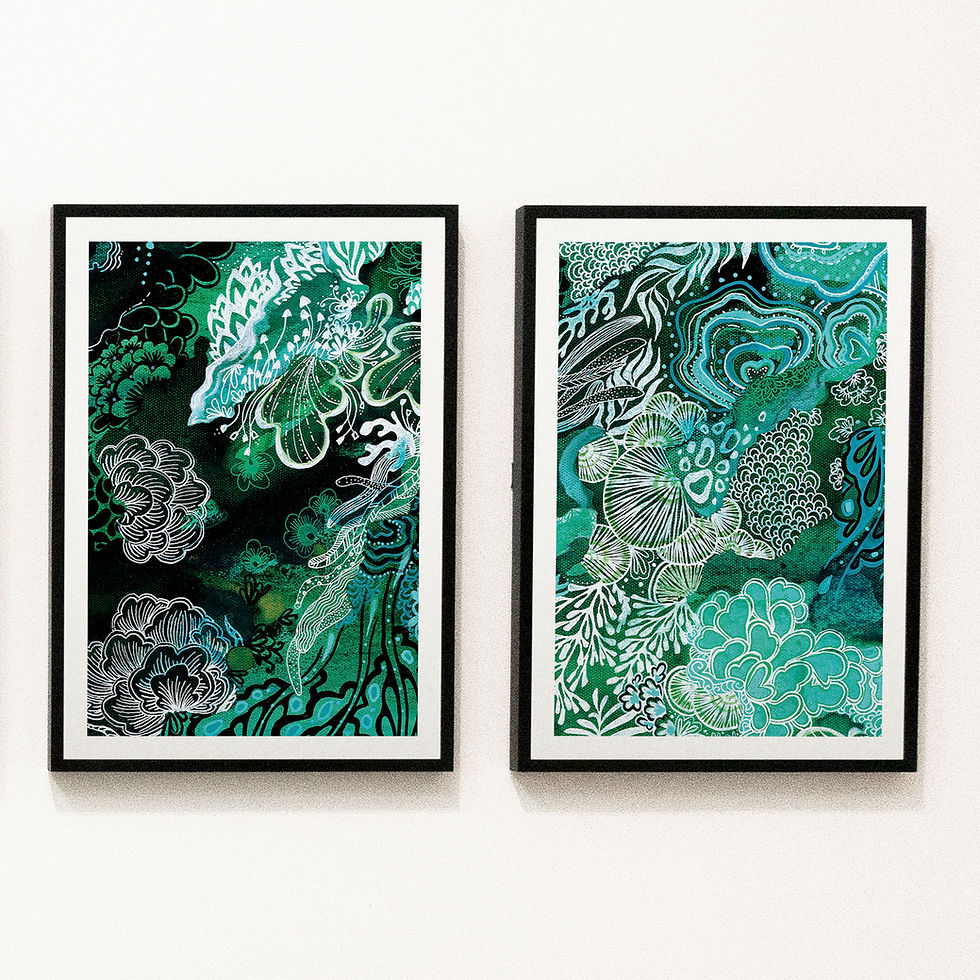 Thumbnail: Foliage Fragment 2 - Deep Colour Print