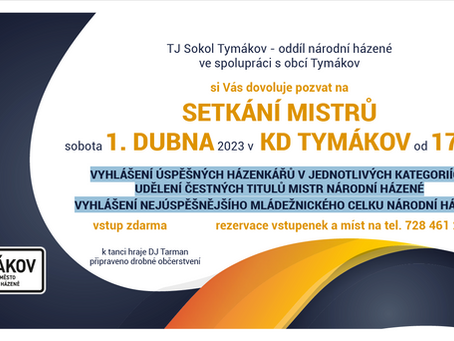 Pozvánka na SETKÁNÍ MISTRŮ 2023