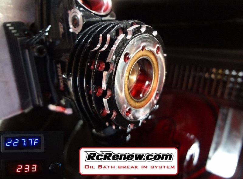 NItro rc engine oil bath break in OBBIS EBBIS rcrenew