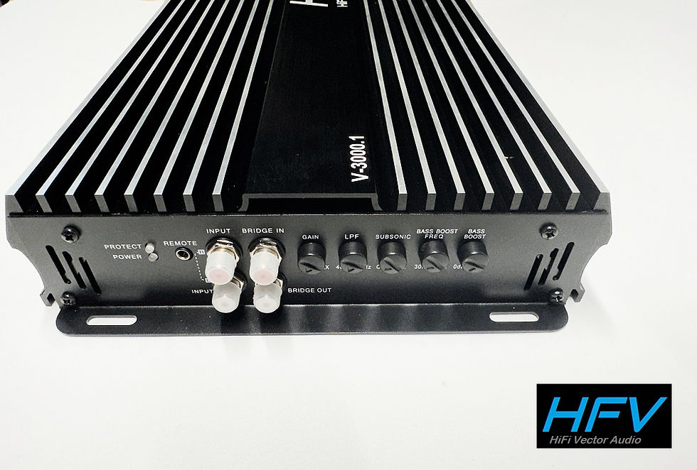 Thumbnail: HFV AUDIO HiFI Vector HFV V-3000.1 car audio 3K amplifier half bridge  monoblock best