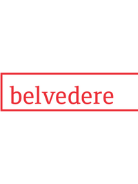 Schriftlogo in Rot: Belvedere.