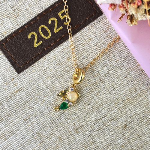 Rapunzel Inspired Necklace – Dainty Gold Jewelry, Fairy Tale Charm