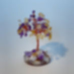 Citrine+Amethyst Crystal Tree, Crystal Tree of Life, Handmade Crystal Decor