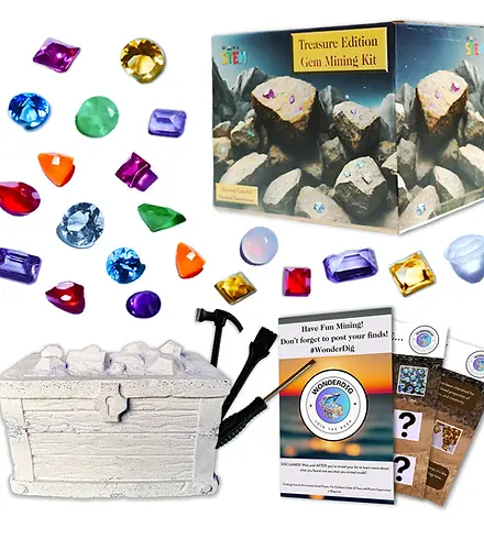 LIMITED EDITION: Jumbo Gem Dig Kit - Dig Up 21 Fine Gems and Crystals, STEM Kit