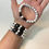 Thumbnail: Protective Bracelets Set of 4 - Genuine Obsidian, Howlite, Lava Rock, Tiger Eye