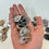 Thumbnail: Mini Crystal Keychain Geode, Protective Keychain, Backpack Accessory