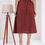 Thumbnail: Casual Cotton Midi Skirt with Side Pockets