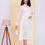 Thumbnail: Elegant Polka Midi Shirt Dress