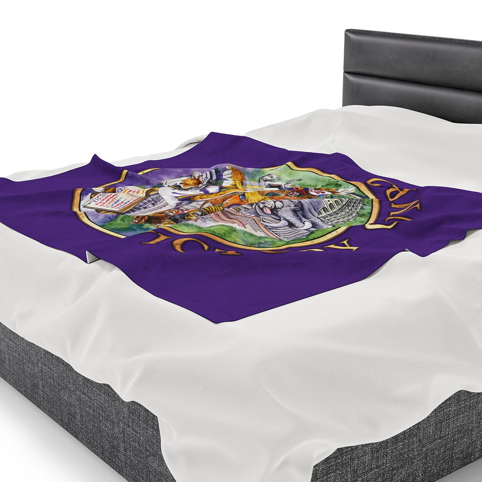 Thumbnail: Craig Routh Series Victory Gumbo Velveteen Plush Blanket