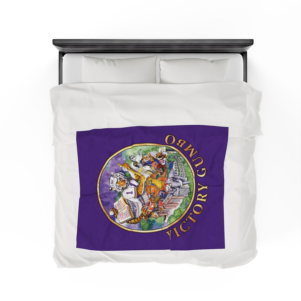 Thumbnail: Craig Routh Series Victory Gumbo Velveteen Plush Blanket