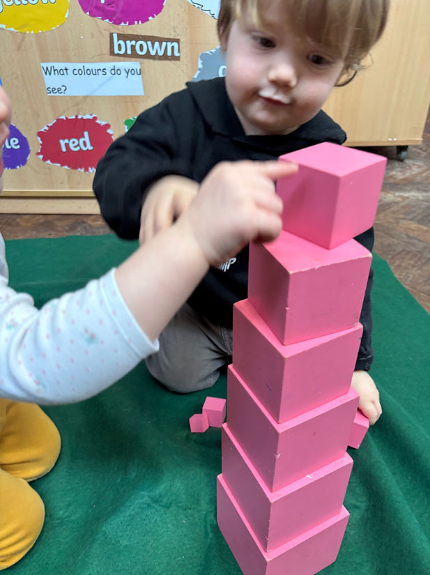 children and tower