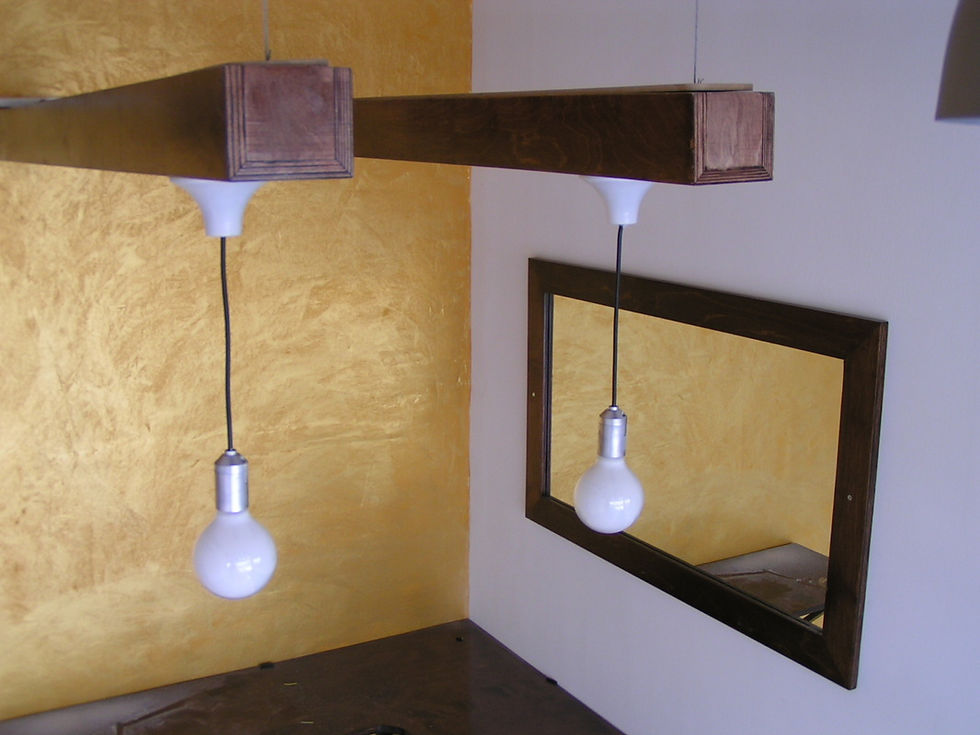 A game of lighting with wood