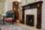 fireplace in holiday home
