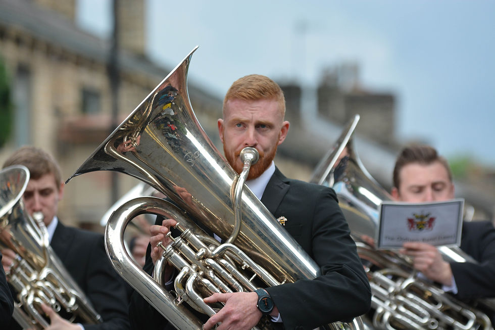Whit Brass band in Saddleworth, Manchester
