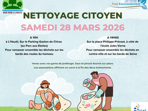 Nettoyage citoyen le 28 mars 2026