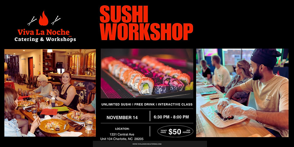 Viva La Noche Sushi Workshop