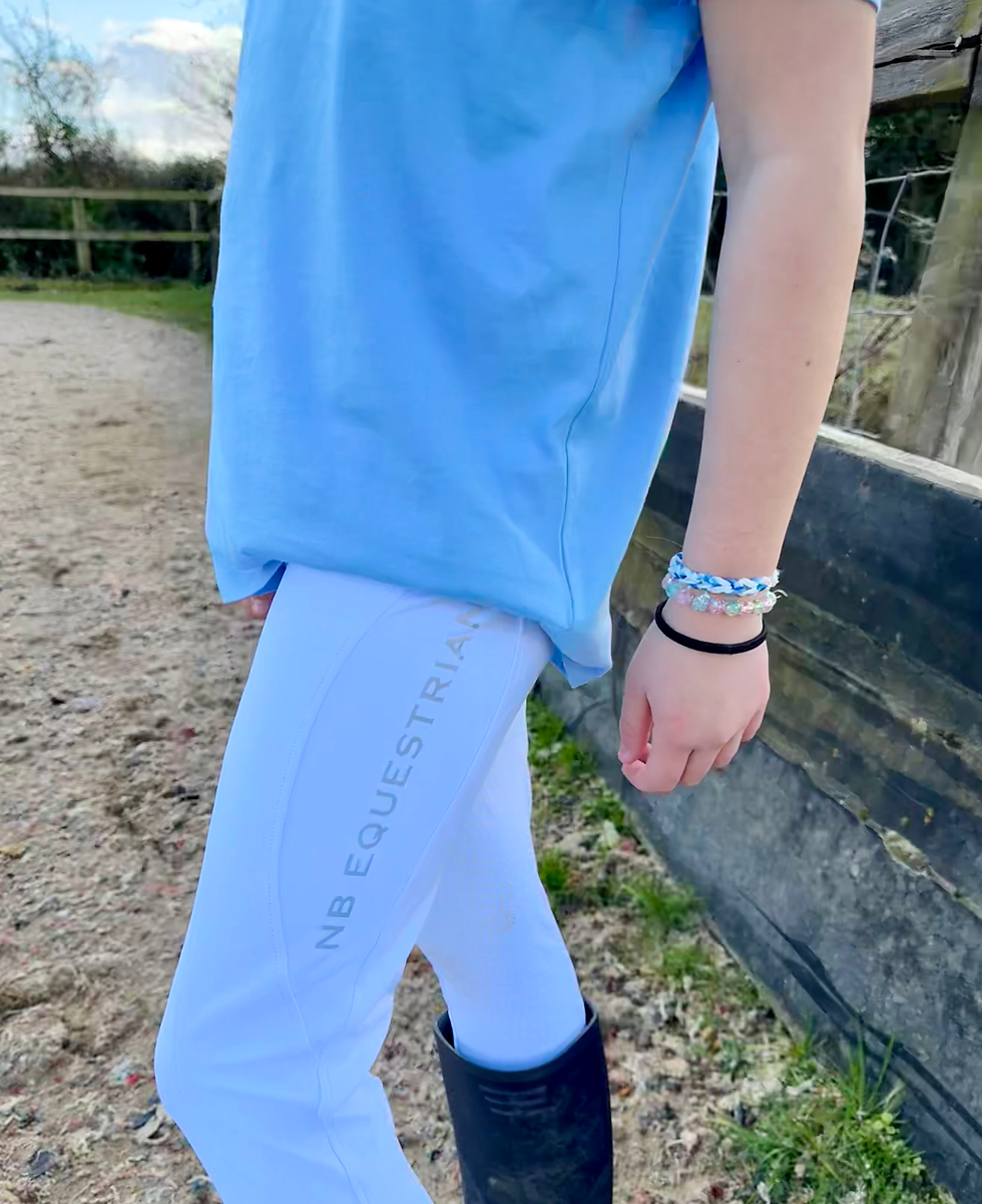 Thumbnail: NB Equestrian White Young Rider Breggings