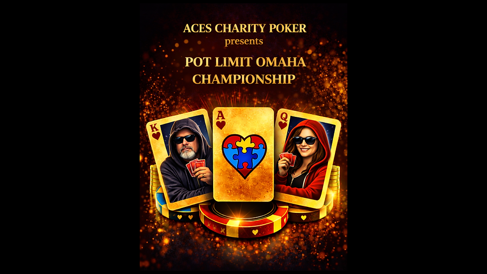 Pot Limit Omaha Championship! Registration 6:30PM ~ Cards Fly 7PM ~ Reg Closes 9:30