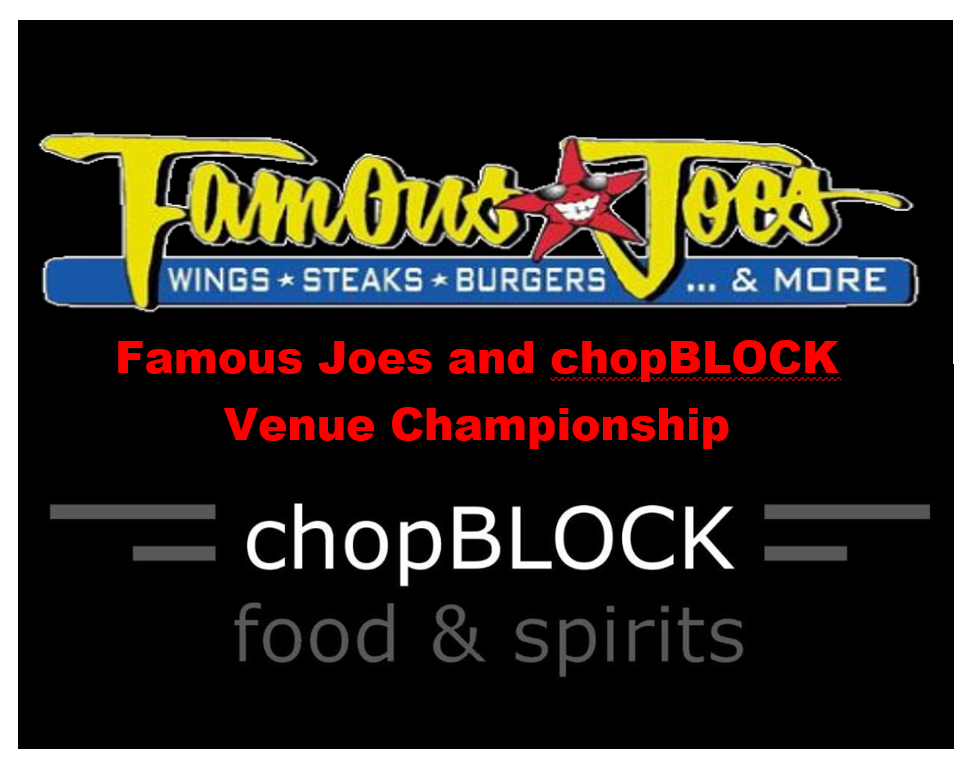 Famous Joes Buford Monday 7PM w/late entry until 9:30PM   
