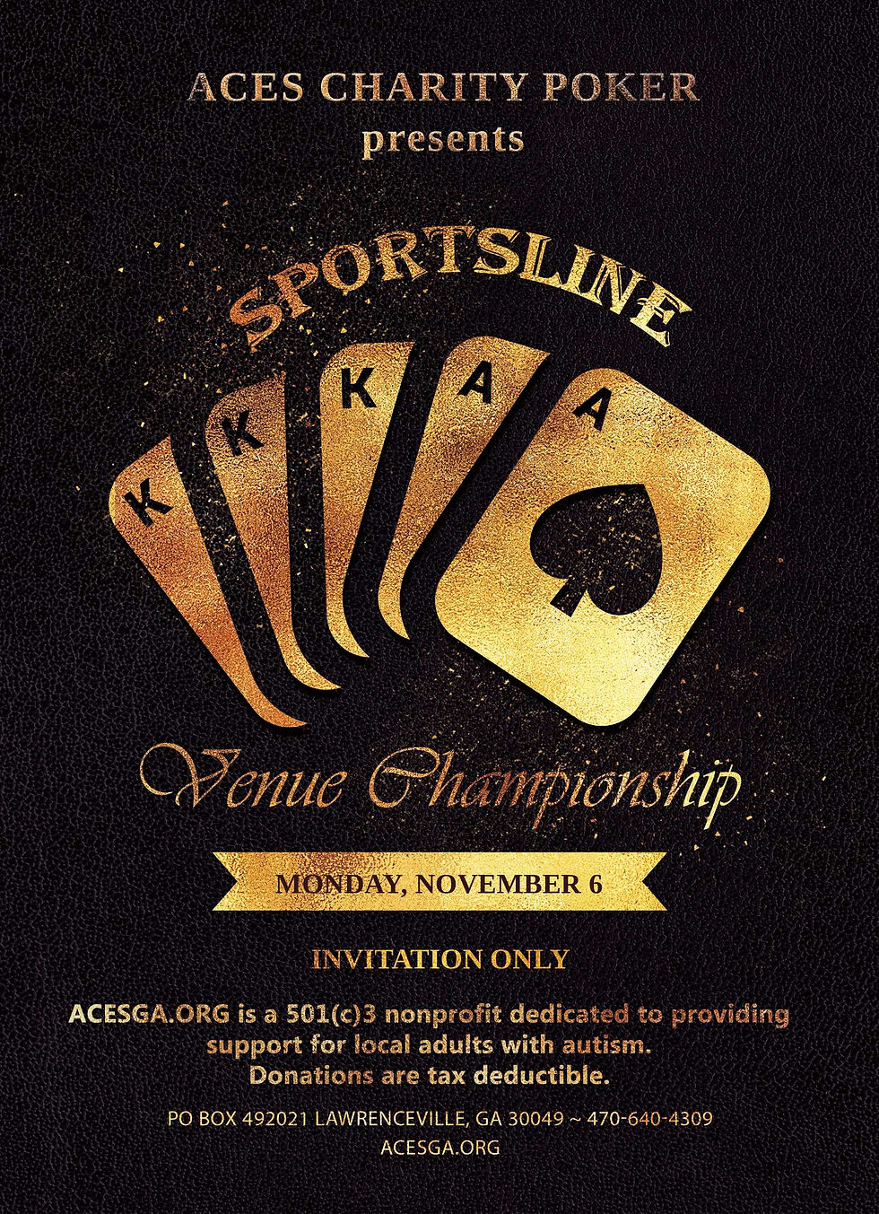 Invitation Only! SportsLine $1000 Venue Championship ~ Monday 7PM w/late entry until 9:30PM
