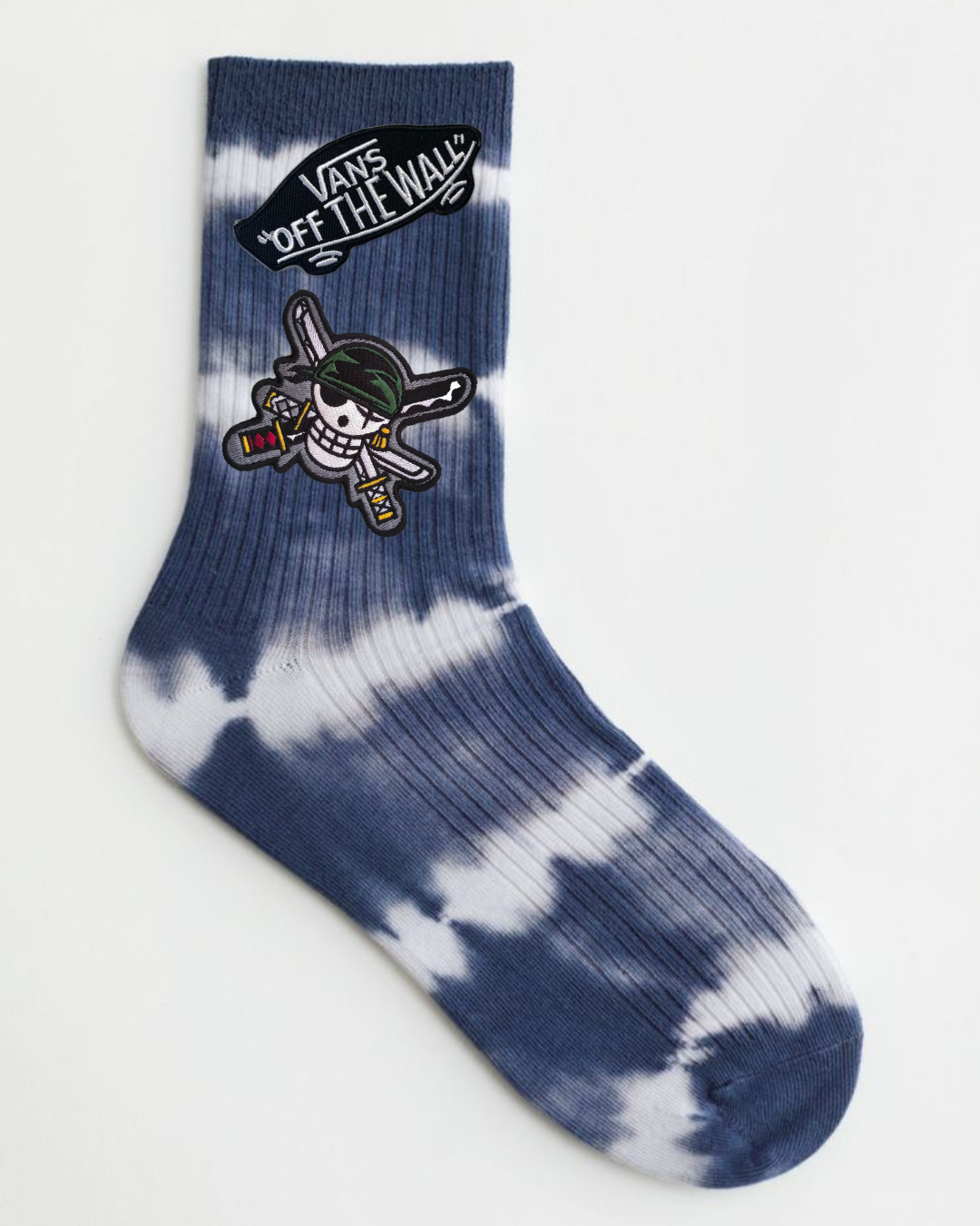 TIE DYE SOCKS WITH 4 PATCH