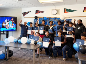 Jefferson 8th Grade Promotion Party. A total of 18 brothers were promoted from Jefferson.