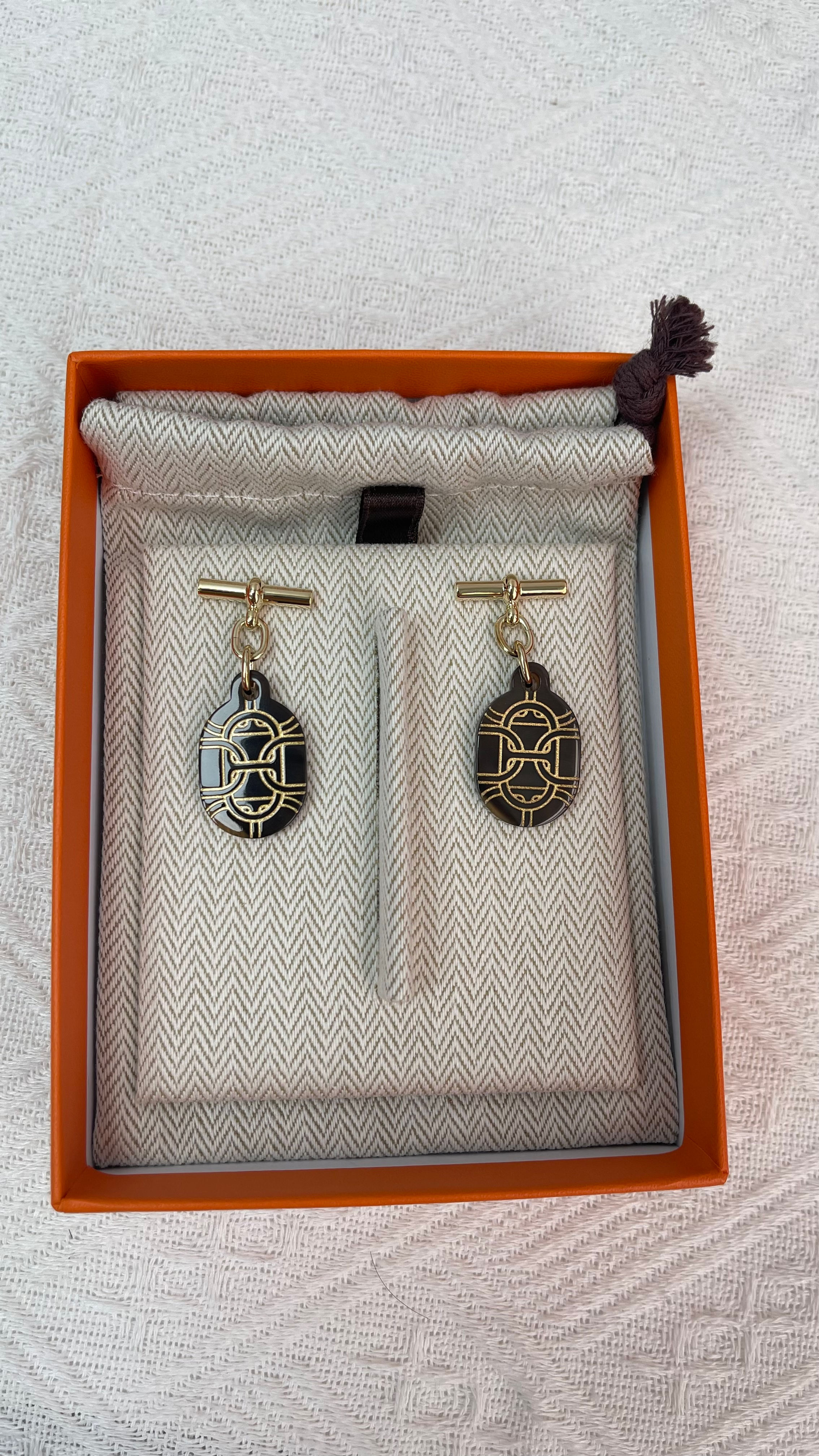 Hermes Chaine d'Ancre earrings