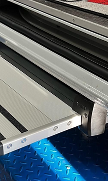 Electrically operated side steps in various sizes for motorhomes & campervans